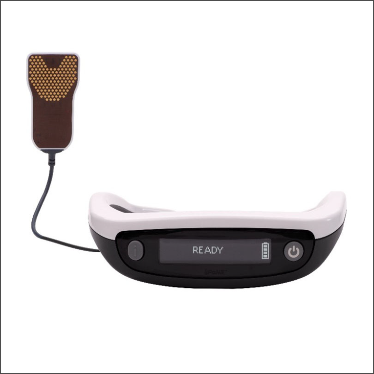 Image shows neurostimulation device ready to be used